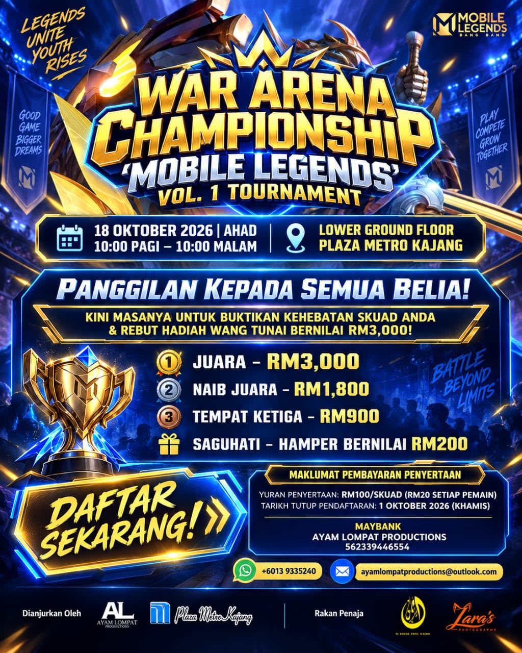 WarArena Championship Mobile Legends Vol. 1 Poster